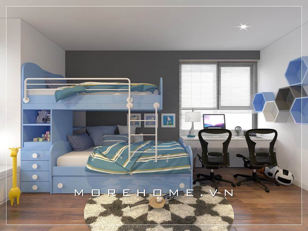Thiết kế phòng ngủ bé trai